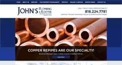 Desktop Screenshot of johnsplumbingandrooter.com